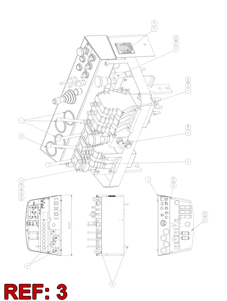 55001557 550 015 57 Adapter assembly - Sandvik Technical Drawing