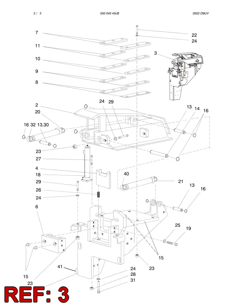 55001717 550 017 17 ARM - Sandvik Technical Drawing