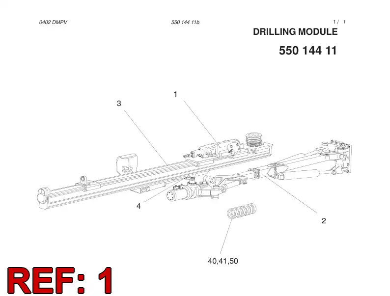 55001749 550 017 49 DRIFTER - Sandvik Technical Drawing