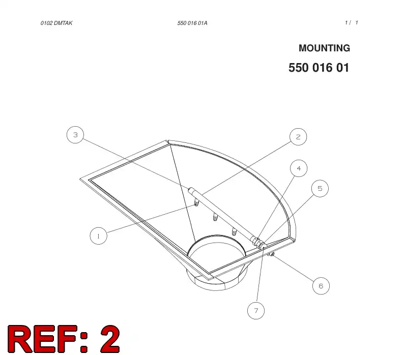 55001769 550 017 69 Pipe, Nozzle - Sandvik Technical Drawing