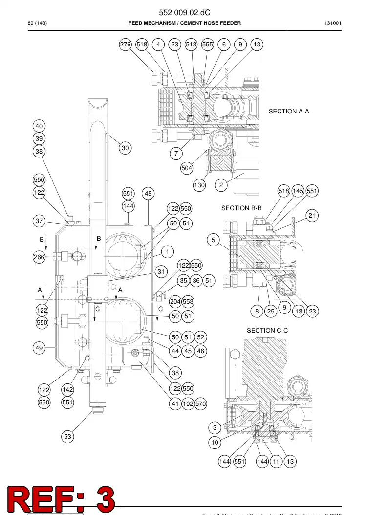 55002037a 550 020 37a RODA, ACIONAMENTO - Sandvik Technical Drawing
