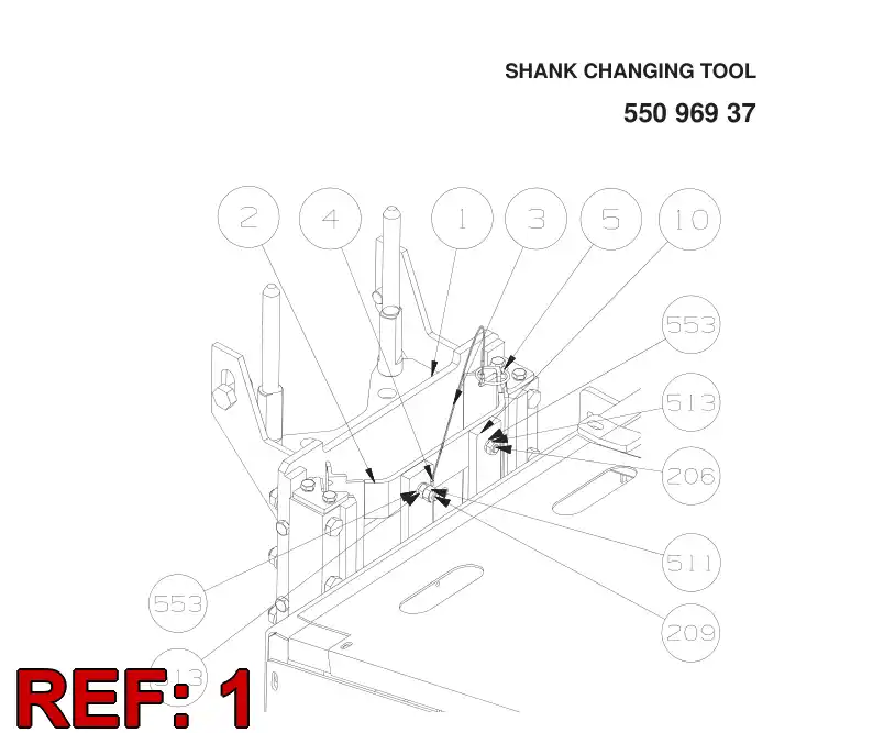 55002041 550 020 41 STAND - Sandvik Technical Drawing