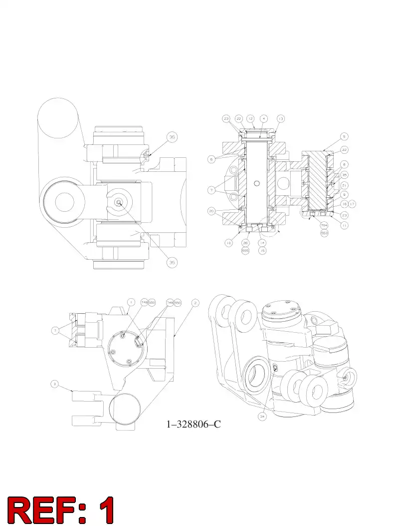55002046 550 020 46 BODY - Sandvik Technical Drawing