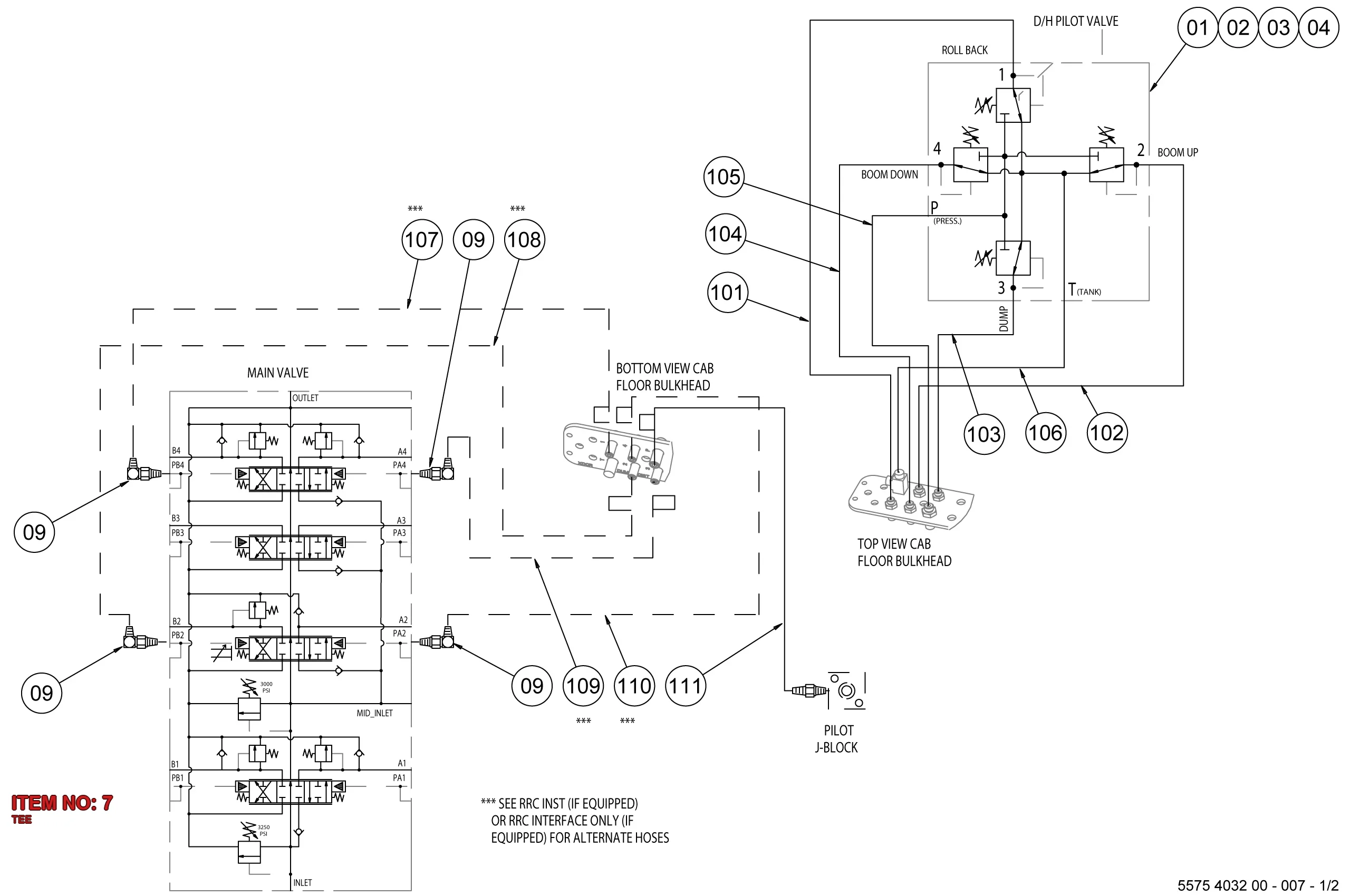 5500 2180 00 TEE - Technical Drawing