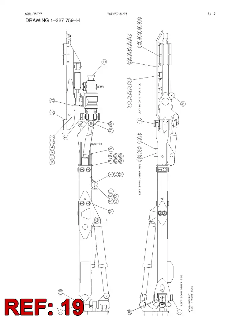 55002443 550 024 43 POINTER - Sandvik Technical Drawing