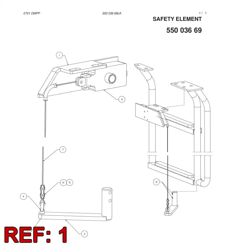 55002631 550 026 31 BRACKET - Sandvik Technical Drawing