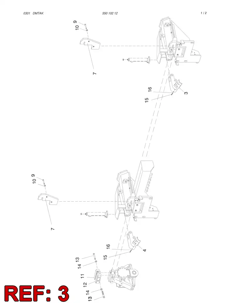 55002700 550 027 00 JAW - Sandvik Technical Drawing