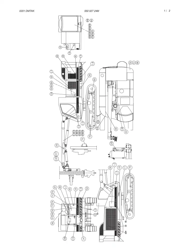 55002724M 550 027 24M STICKERS / SYMBOL ASSY - Sandvik Technical Drawing