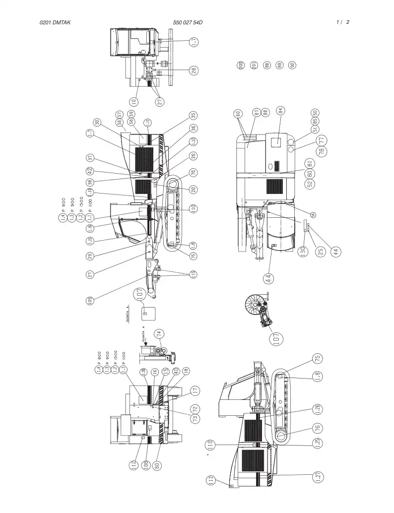 55002754D 550 027 54D SITCKER / SYMBOL ASSY - Sandvik Technical Drawing