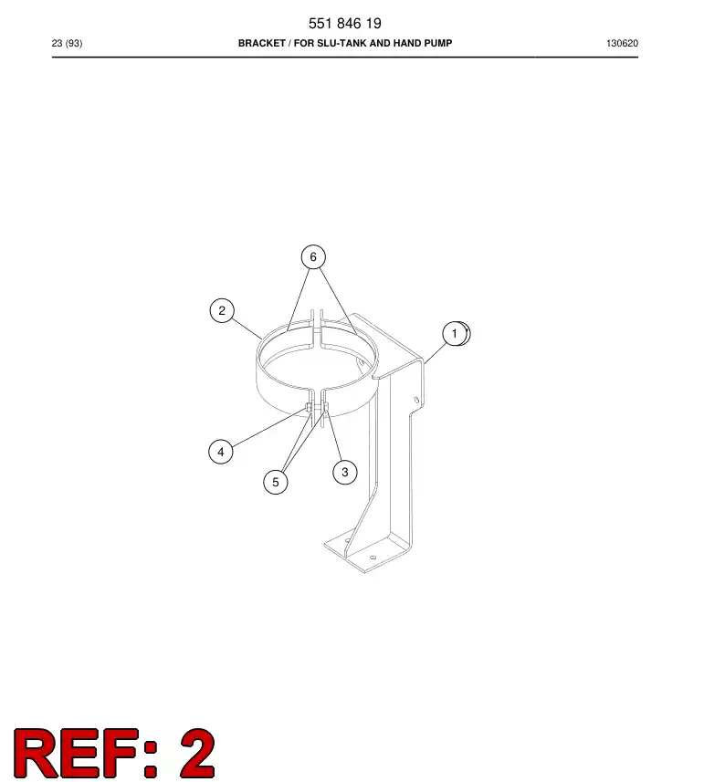 550 028 57b BASTIDOR, PARTE SUPERIOR - drawing