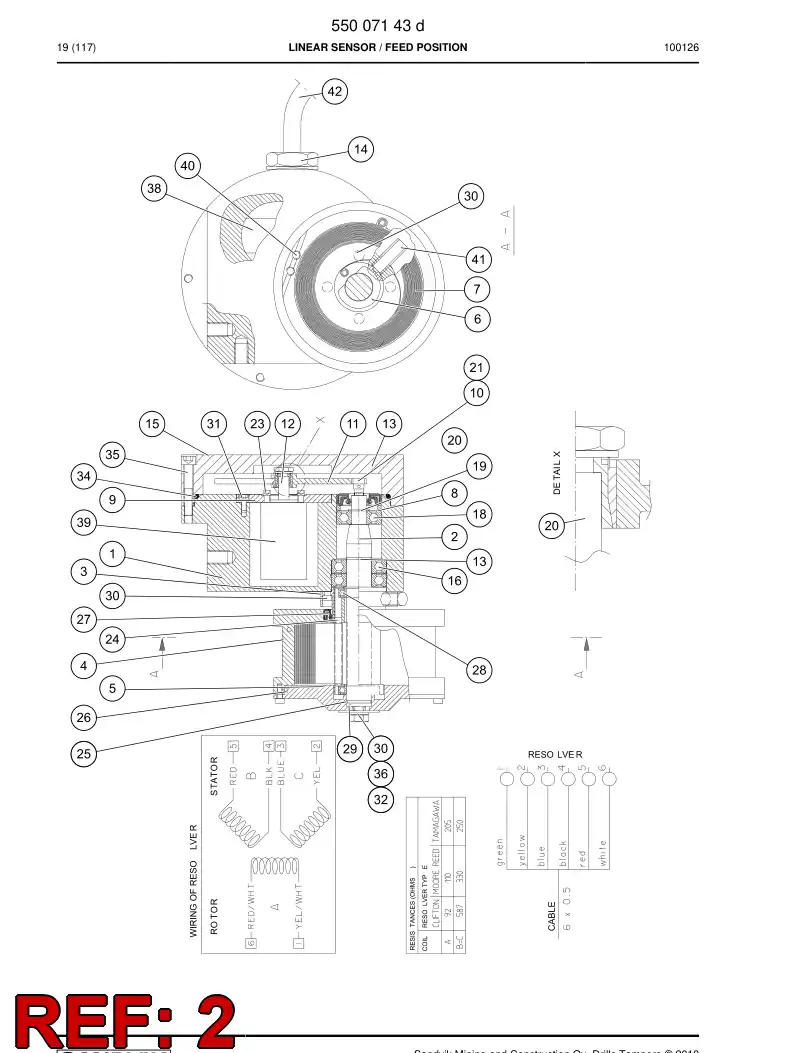 55002880 550 028 80 Shaft - Sandvik Technical Drawing
