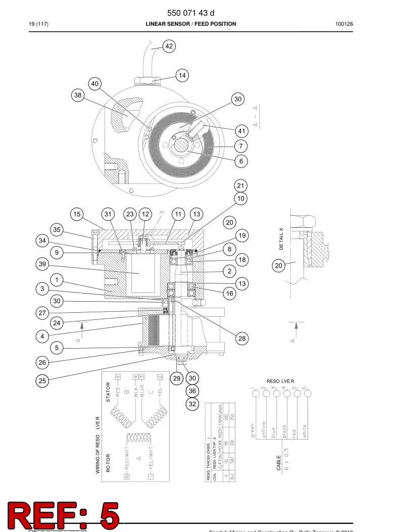 55002884 550 028 84 Cover - Sandvik Technical Drawing