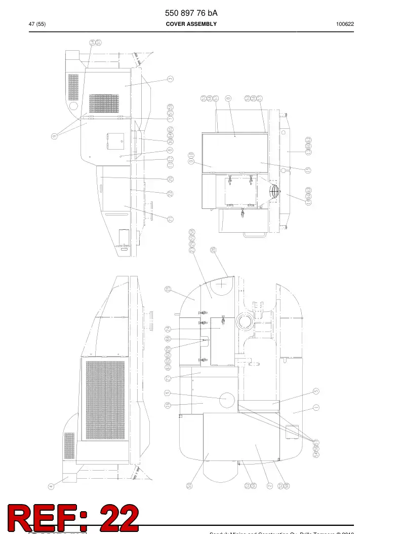 55003026 550 030 26 Body - Sandvik Technical Drawing