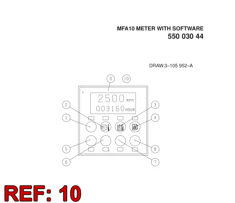55003039 550 030 39 SOFTWARE FOR MFA10 METER - Sandvik Technical Drawing
