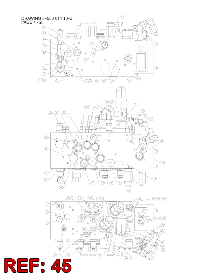 55003257 550 032 57 PLUG - Sandvik Technical Drawing