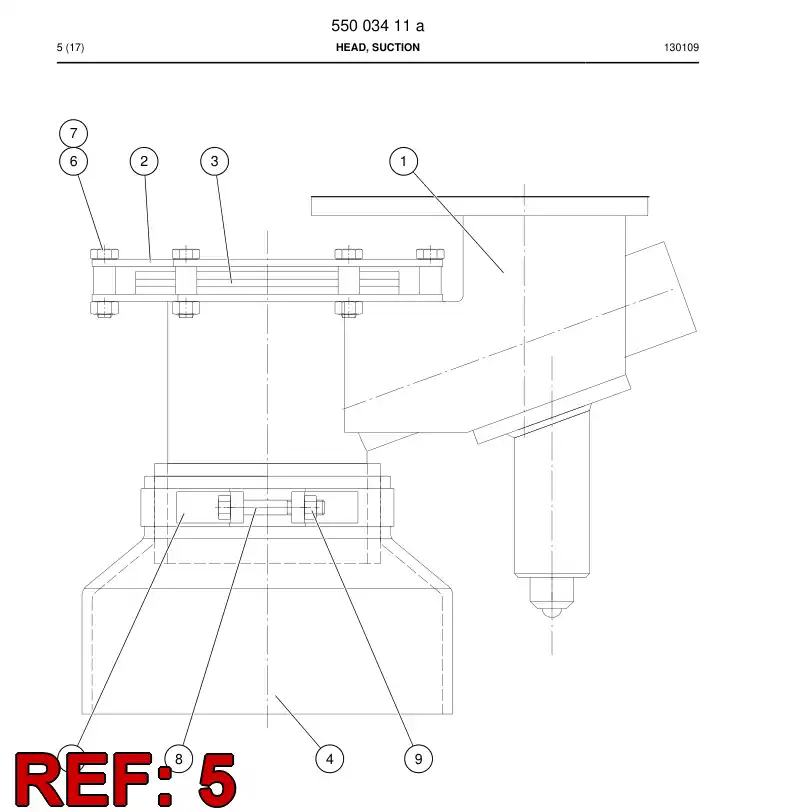 55003293 550 032 93 Clamp - Sandvik Technical Drawing