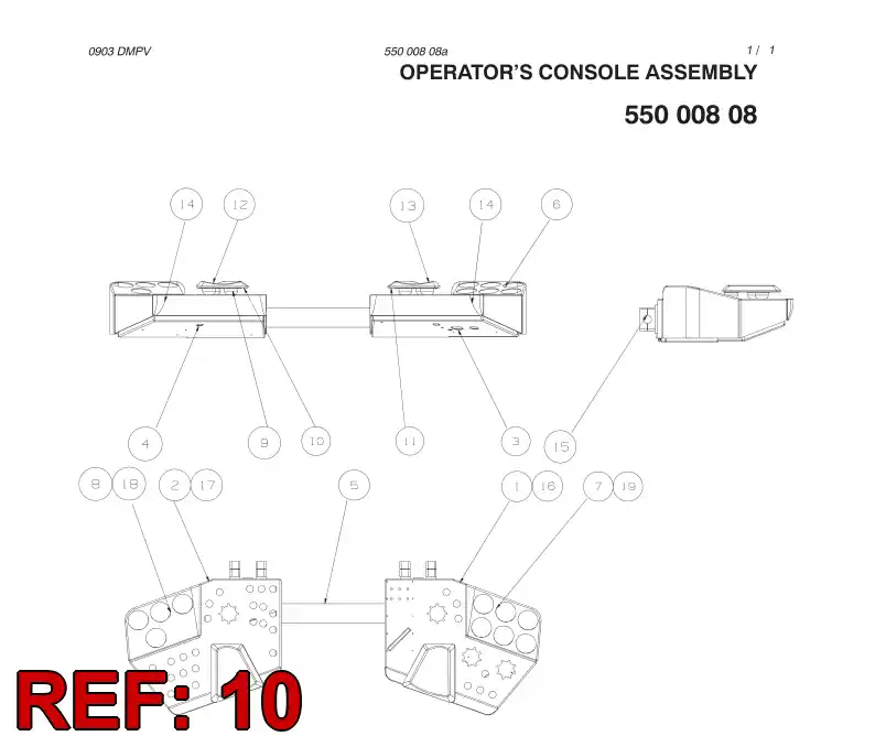 55003302 550 033 02 MOUNTING PLATE - Sandvik Technical Drawing