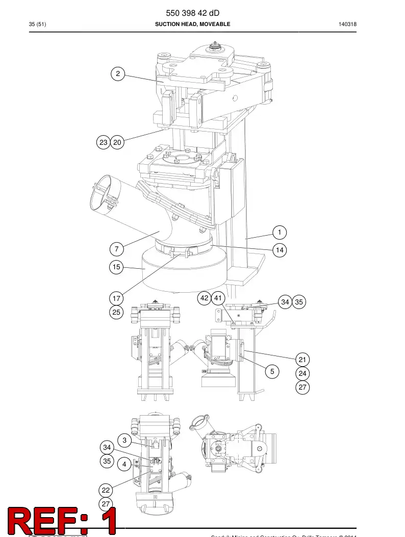 55003429d 550 034 29d Pin, Ground - Sandvik Technical Drawing