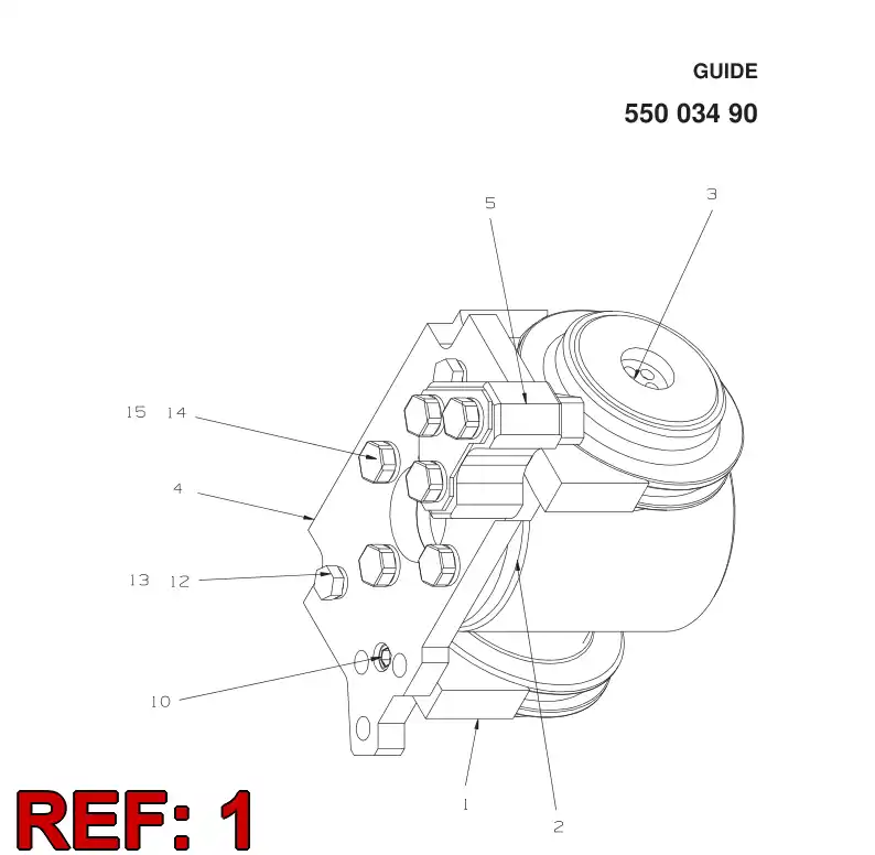 55003492 550 034 92 GUIDE - Sandvik Technical Drawing