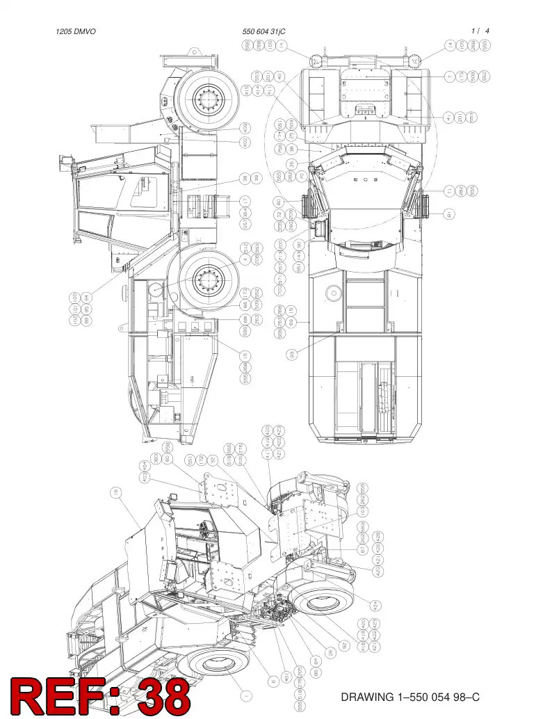 55003537 550 035 37 SAFETY ELEMENT - Sandvik Technical Drawing