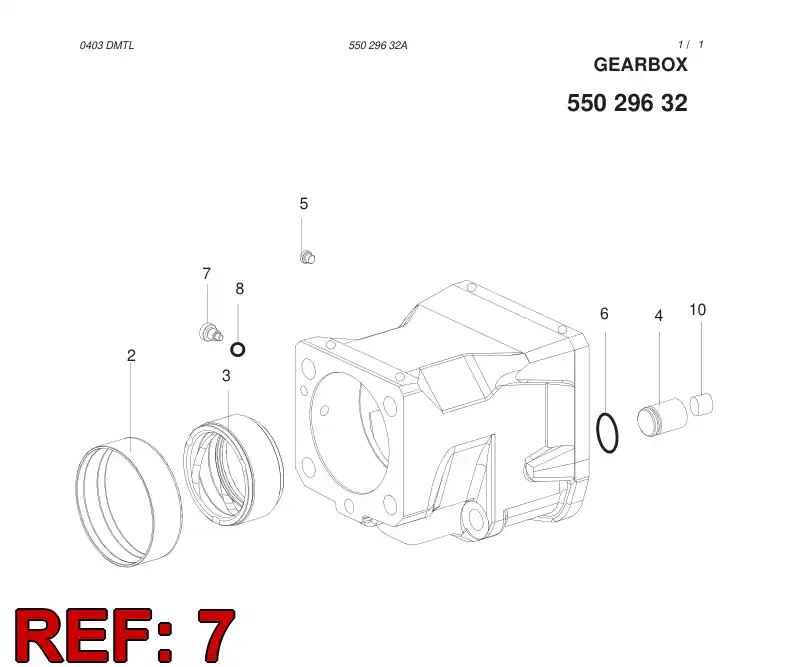 55003603 550 036 03 PLUG SCREW - Sandvik Technical Drawing