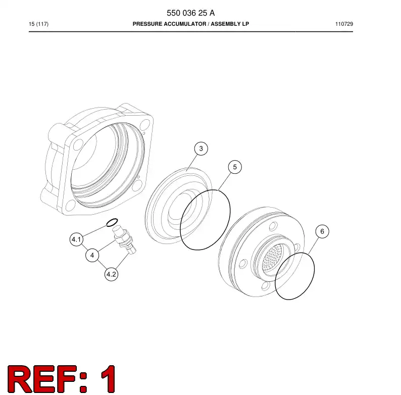 55003691 550 036 91 Cover - Sandvik Technical Drawing