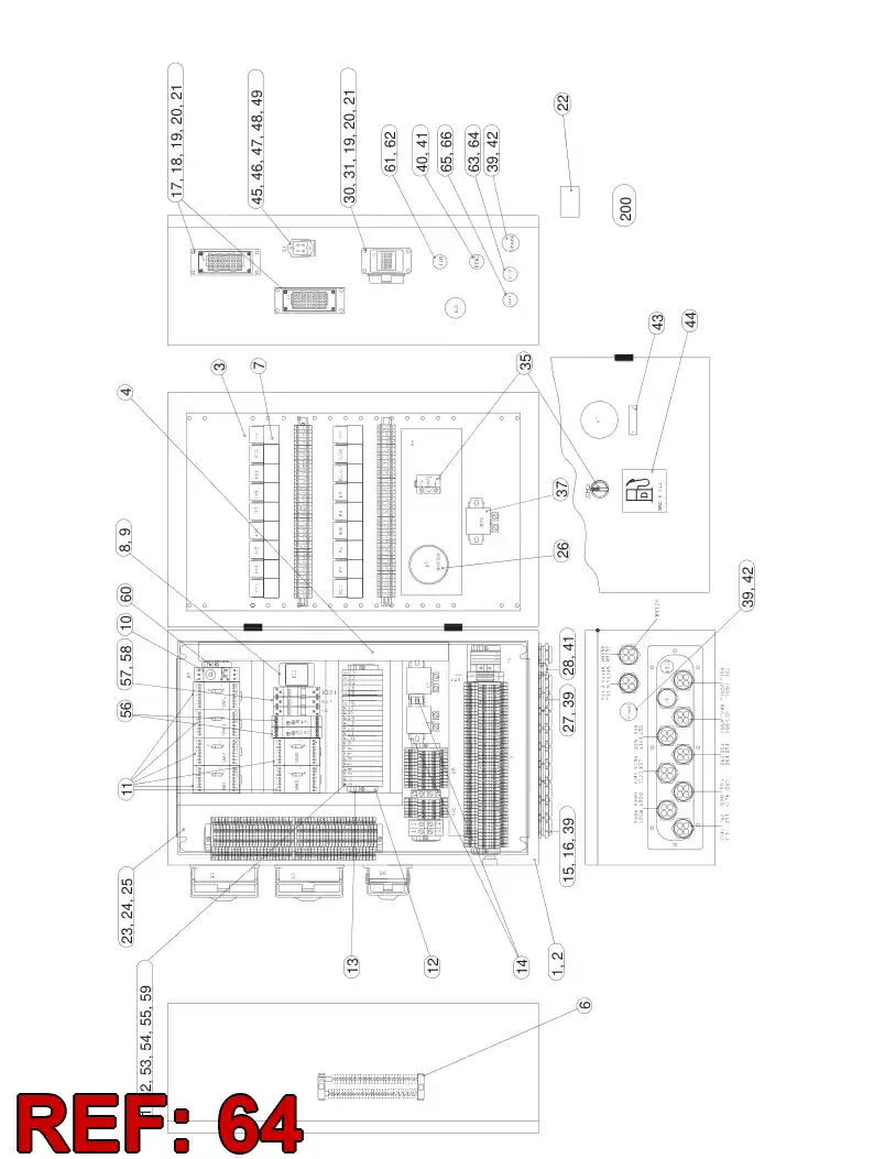 55003800 550 038 00 Nut, Locking, Metallic - Sandvik Technical Drawing