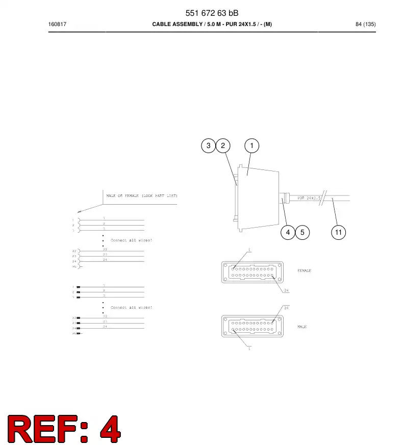 55003819b 550 038 19b PRENSAESTOPAS, CABLE, METLICO - Sandvik Technical Drawing