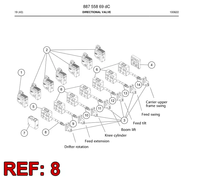 55003820 550 038 20 Spool - Sandvik Technical Drawing