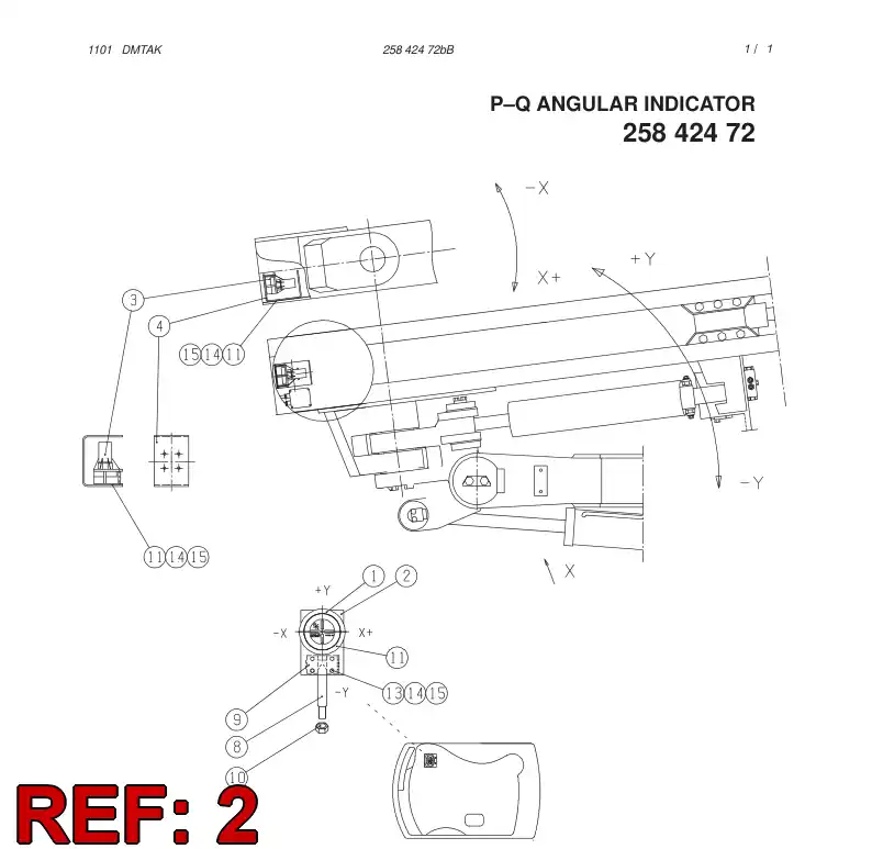 55003943 550 039 43 BRACKET - Sandvik Technical Drawing