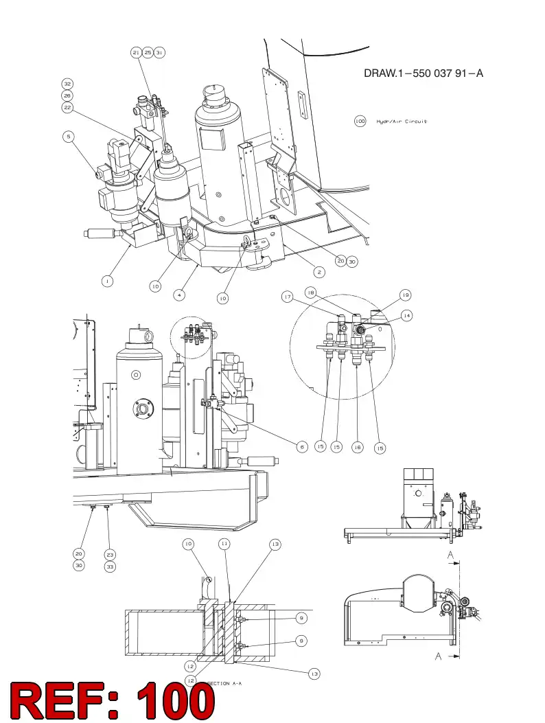 55003972 550 039 72 DIAGRAM - Sandvik Technical Drawing