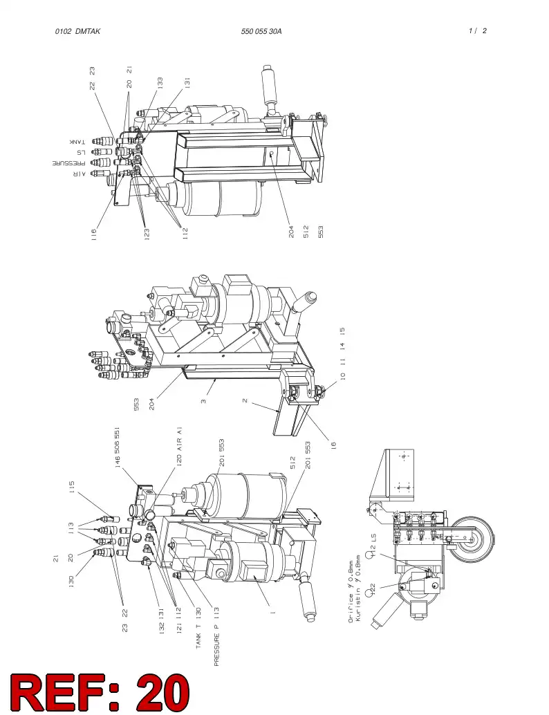 55004099 550 040 99 QUICK DISCONNECT FITTING - Sandvik Technical Drawing
