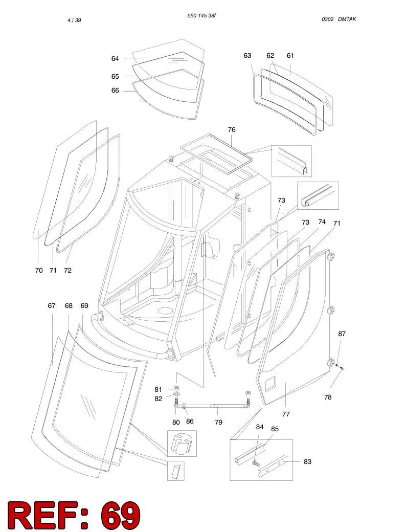 55004142 550 041 42 Strip - Sandvik Technical Drawing