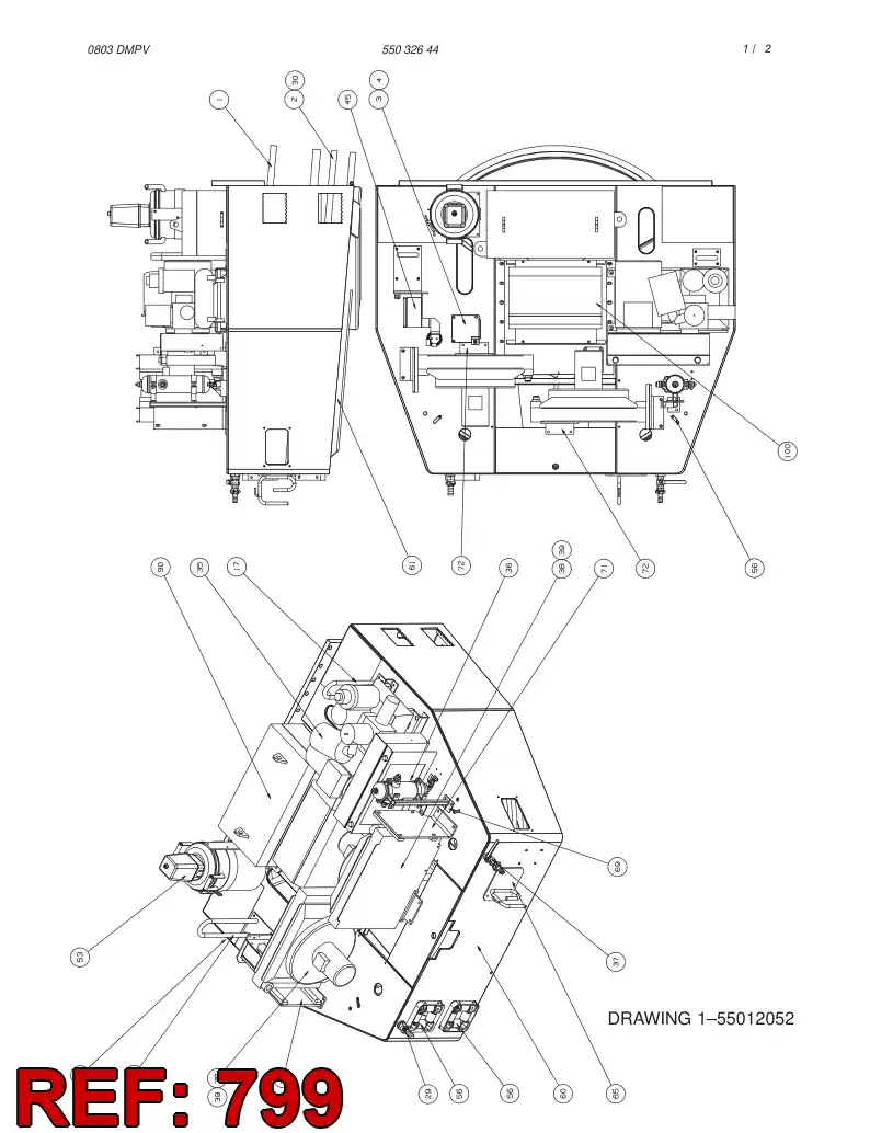 55004161 550 041 61 SCREW SET - Sandvik Technical Drawing