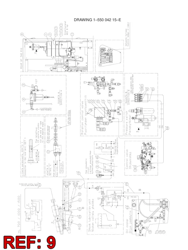 55004216 550 042 16 AIR VALVE - Sandvik Technical Drawing