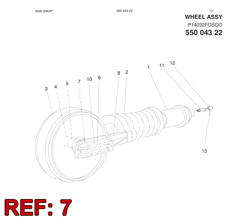 55004312 550 043 12 O-RING - Sandvik Technical Drawing