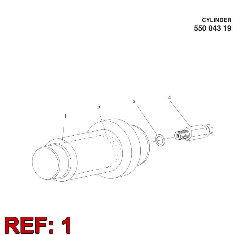55004320 550 043 20 Wiper - Sandvik Technical Drawing