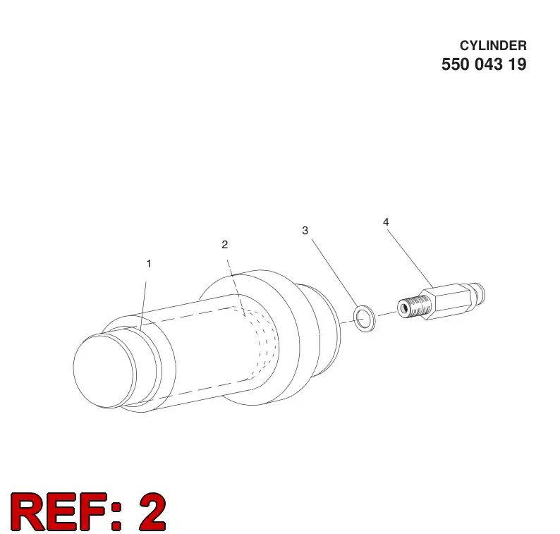 55004321 550 043 21 SEAL RING - Sandvik Technical Drawing