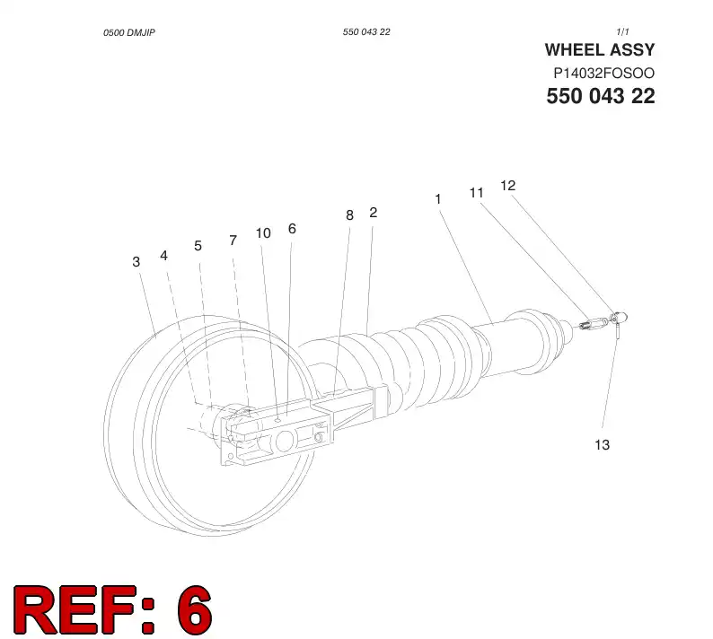 55004329 550 043 29 SLIDE PIECE - Sandvik Technical Drawing