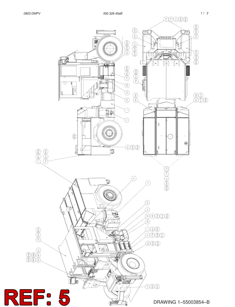 55004333 550 043 33 TANK - Sandvik Technical Drawing