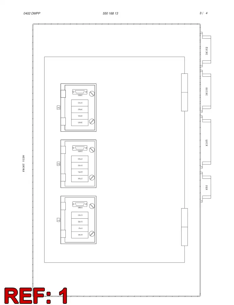 55004375 550 043 75 CABLE ASSEMBLY - Sandvik Technical Drawing