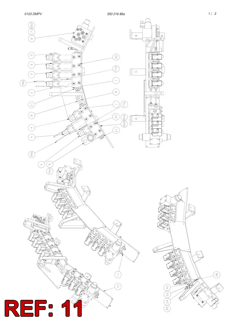 55004424 550 044 24 BRACKET - Sandvik Technical Drawing
