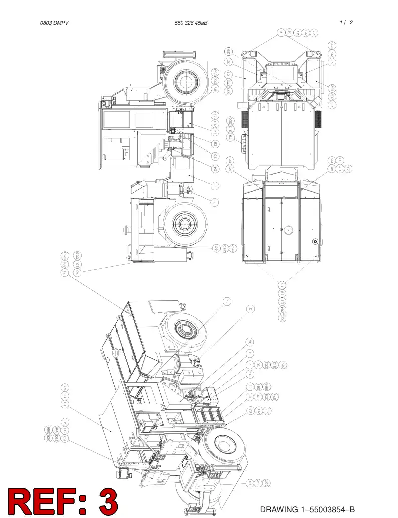 55004471 550 044 71 POWER PACK ASSEMBLY - Sandvik Technical Drawing