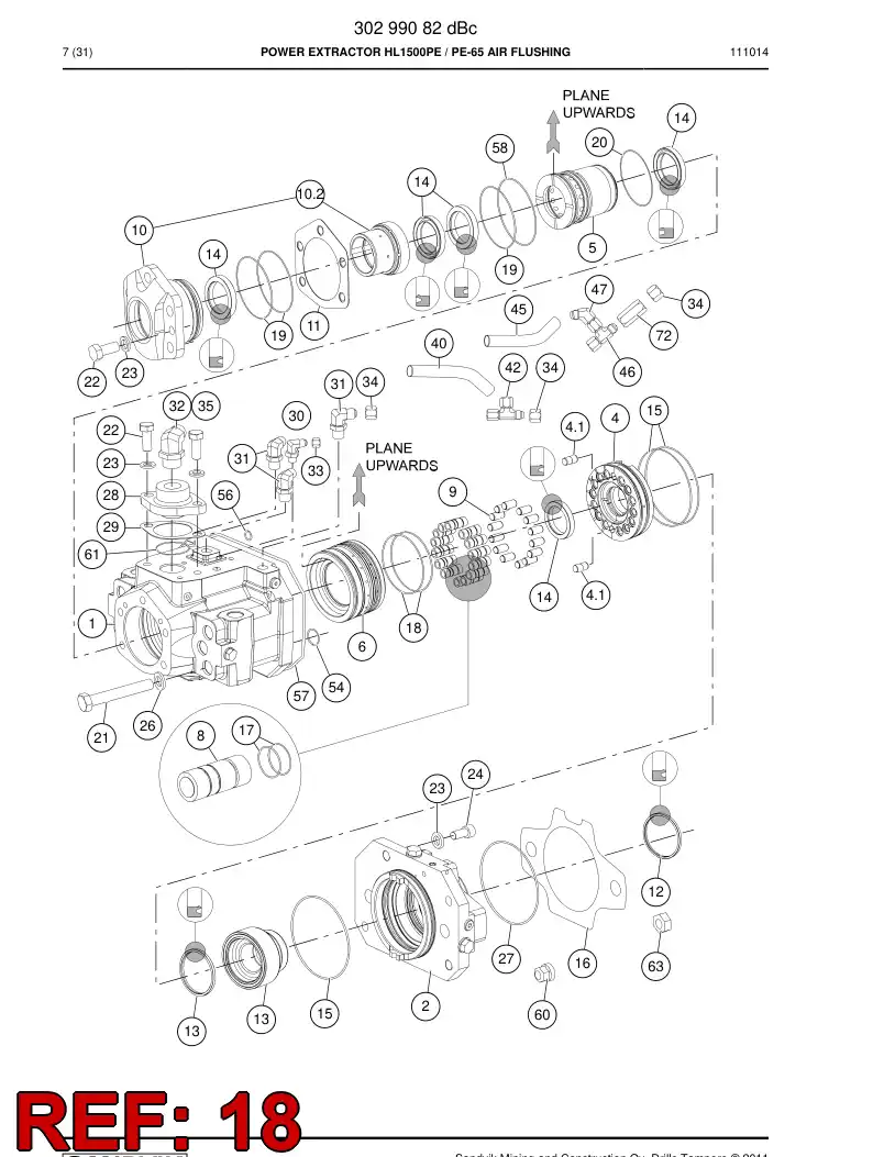 55004620a 550 046 20a Seal - Sandvik Technical Drawing
