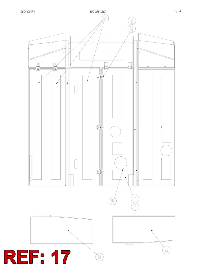 55004629 550 046 29 COVER - Sandvik Technical Drawing