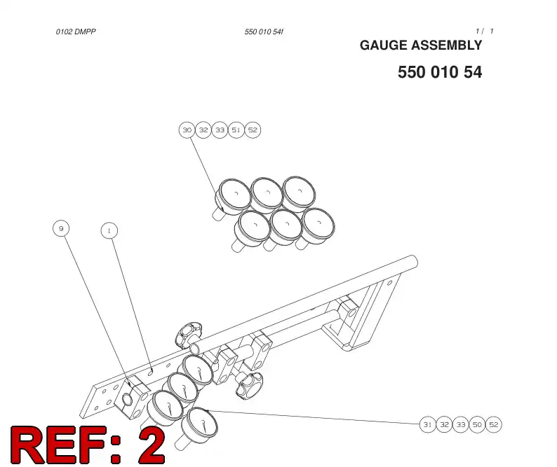 55004662 550 046 62 BRACKET - Sandvik Technical Drawing