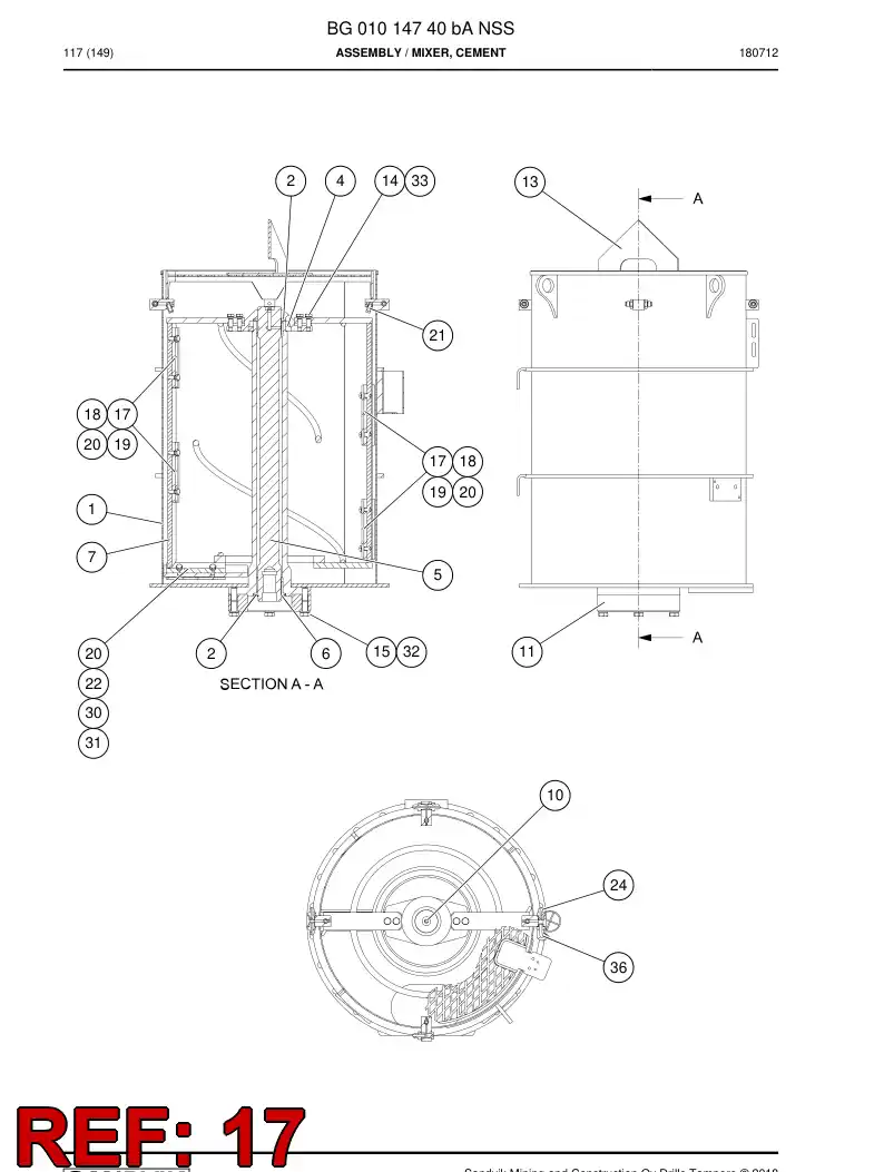 55004737 550 047 37 Limp - Sandvik Technical Drawing