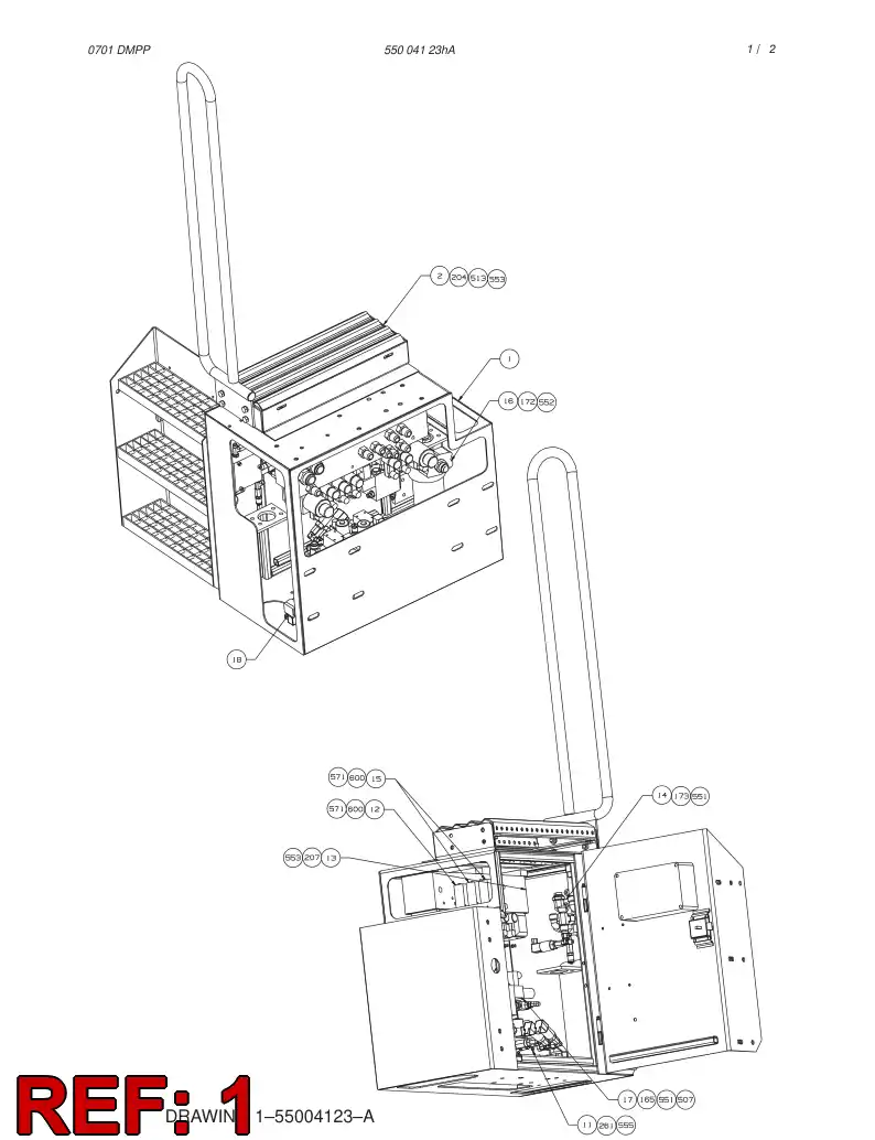 55004743 550 047 43 SIDE BOX - Sandvik Technical Drawing