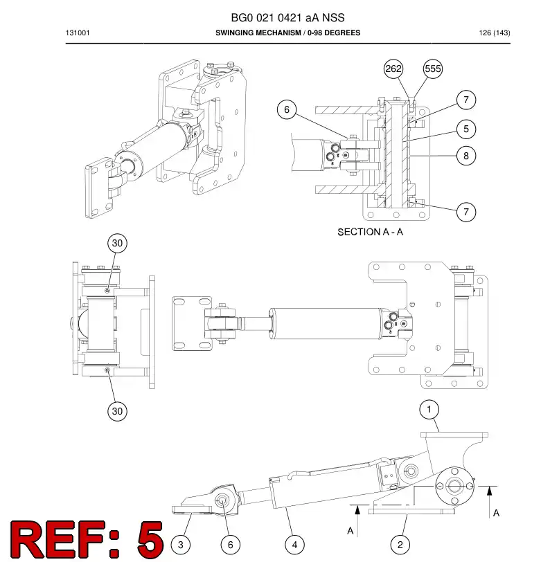55004885a 550 048 85a Shaft - Sandvik Technical Drawing