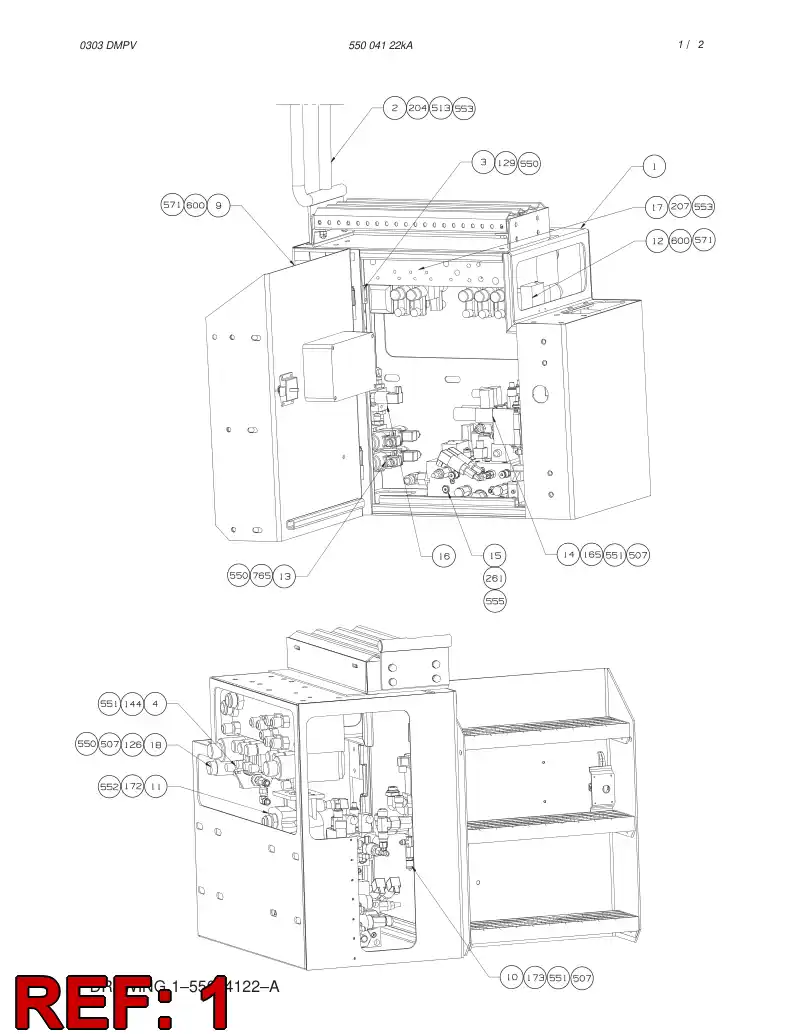 55004951 550 049 51 SIDE BOX - Sandvik Technical Drawing